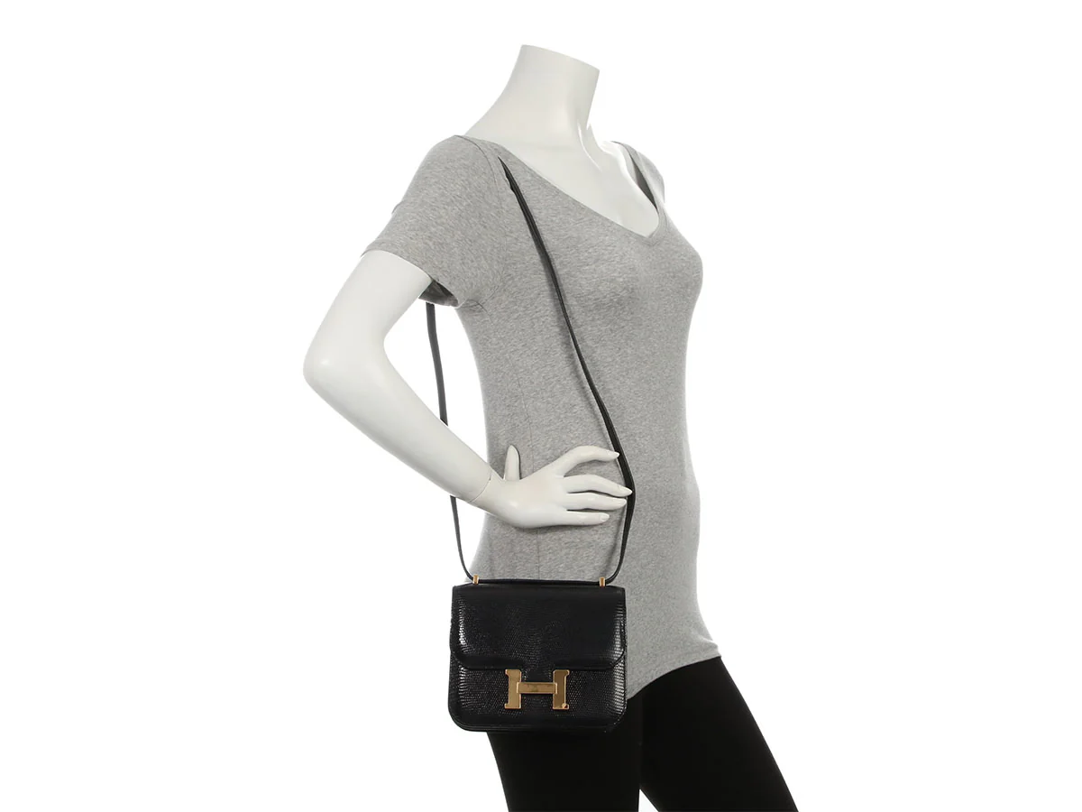 Hermès Black Lizard Constance 18 - Image 10