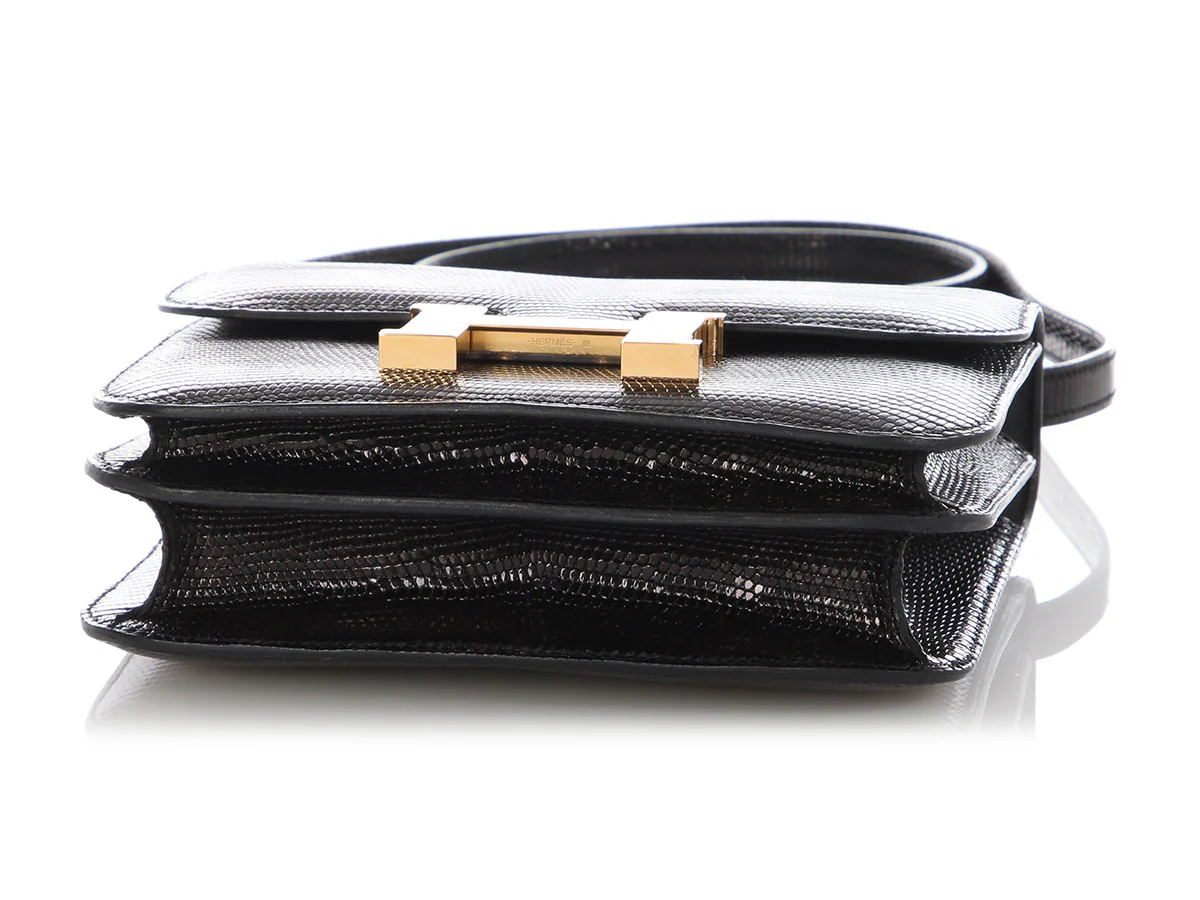 Hermès Black Lizard Constance 18 - Image 6