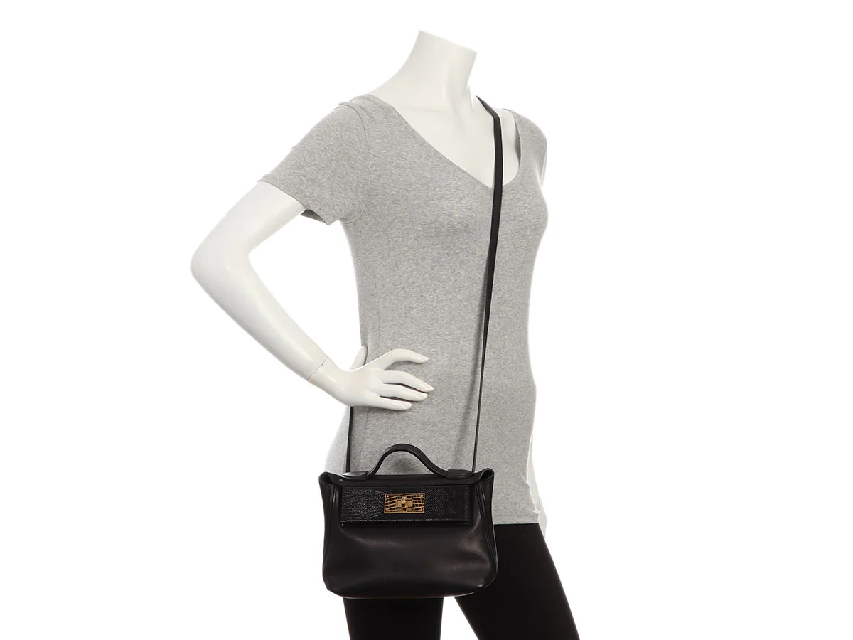Hermès Black Swift and Lizard Touch 24/24 21 - Image 11