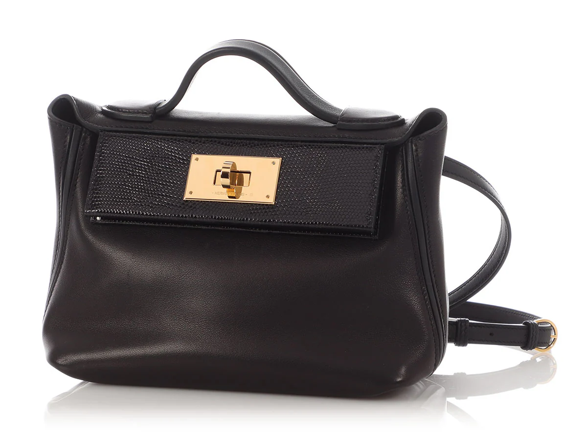 Hermès Black Swift and Lizard Touch 24/24 21 - Image 2