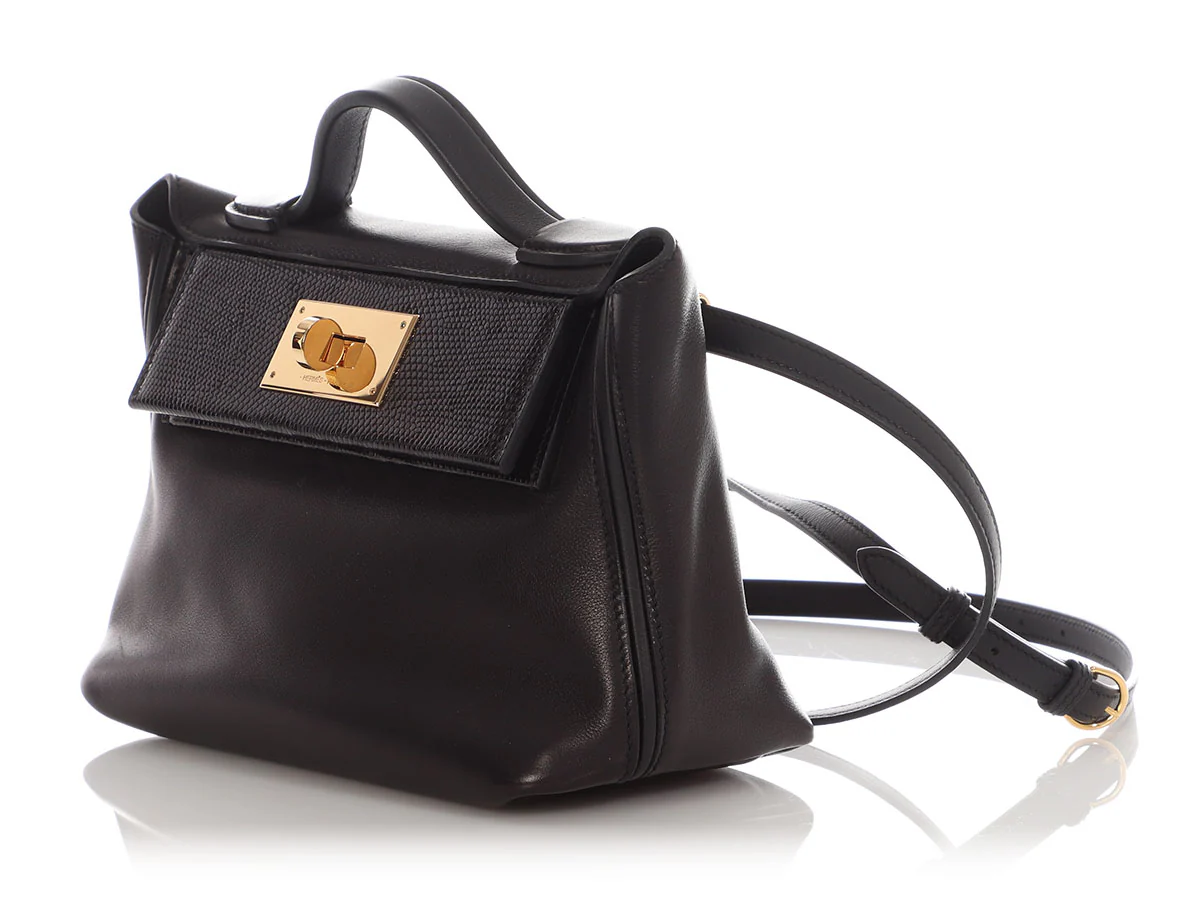 Hermès Black Swift and Lizard Touch 24/24 21 - Image 3