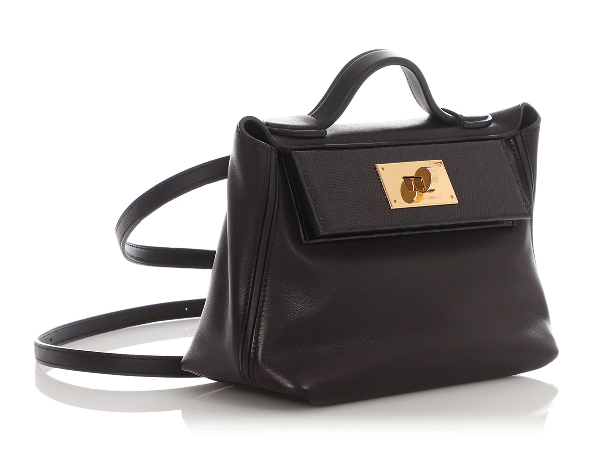 Hermès Black Swift and Lizard Touch 24/24 21 - Image 5