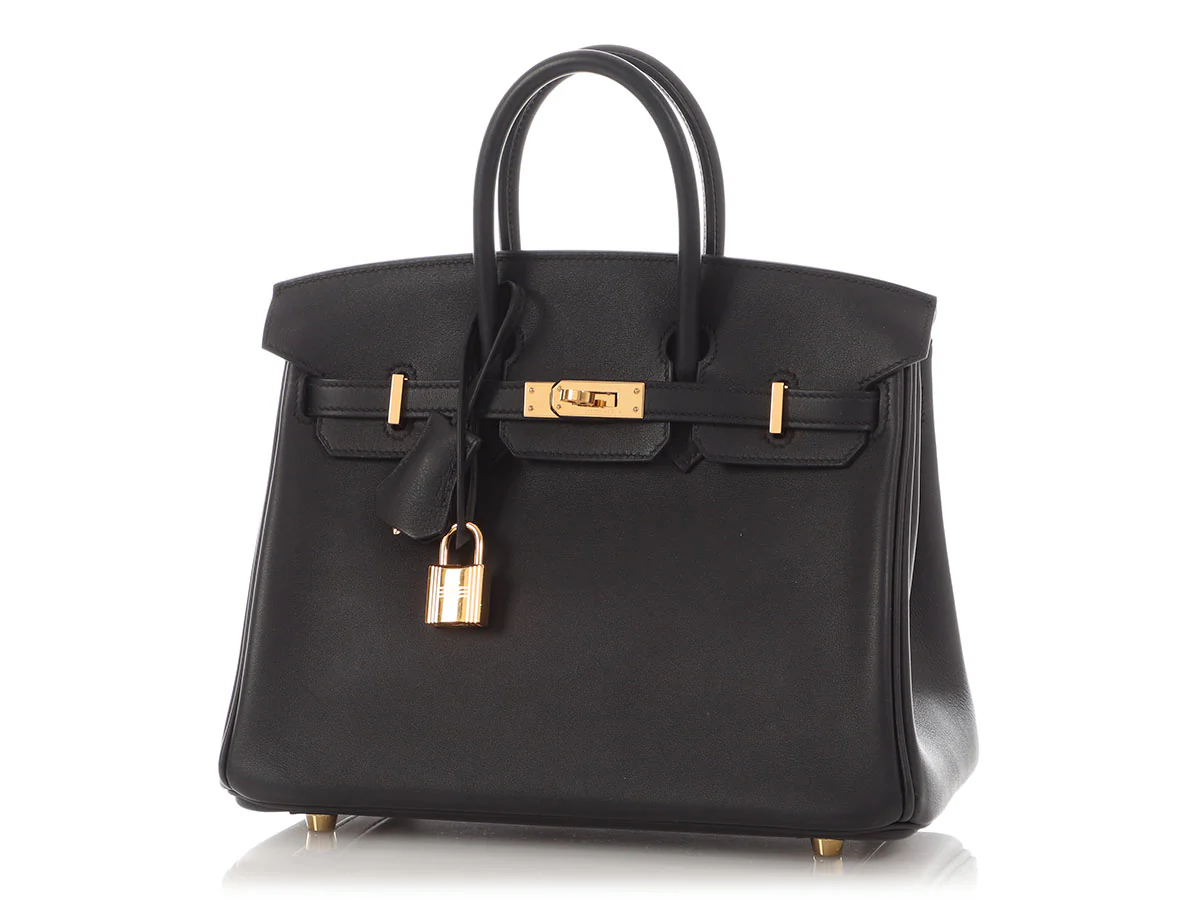 Hermès Black Swift Birkin 25 - Image 2