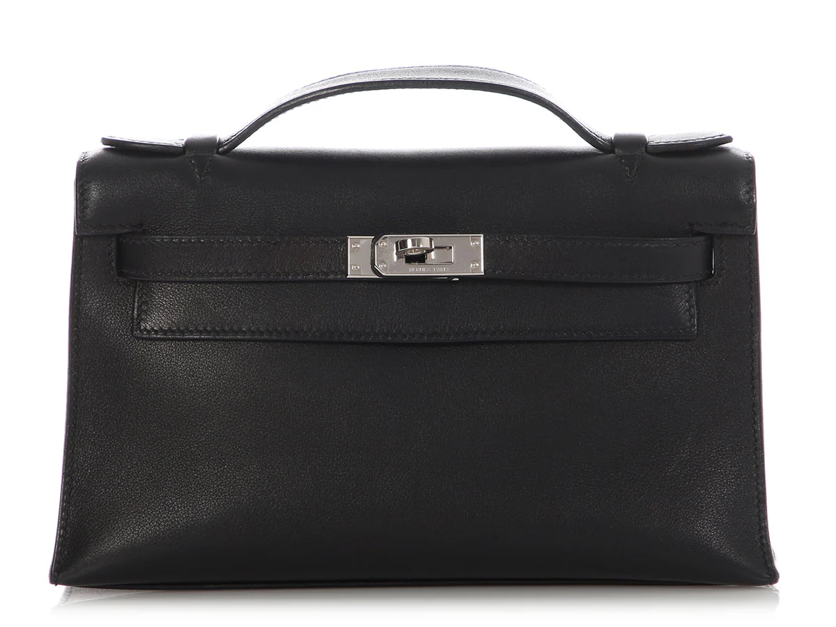 Hermès Black Swift Kelly Pochette
