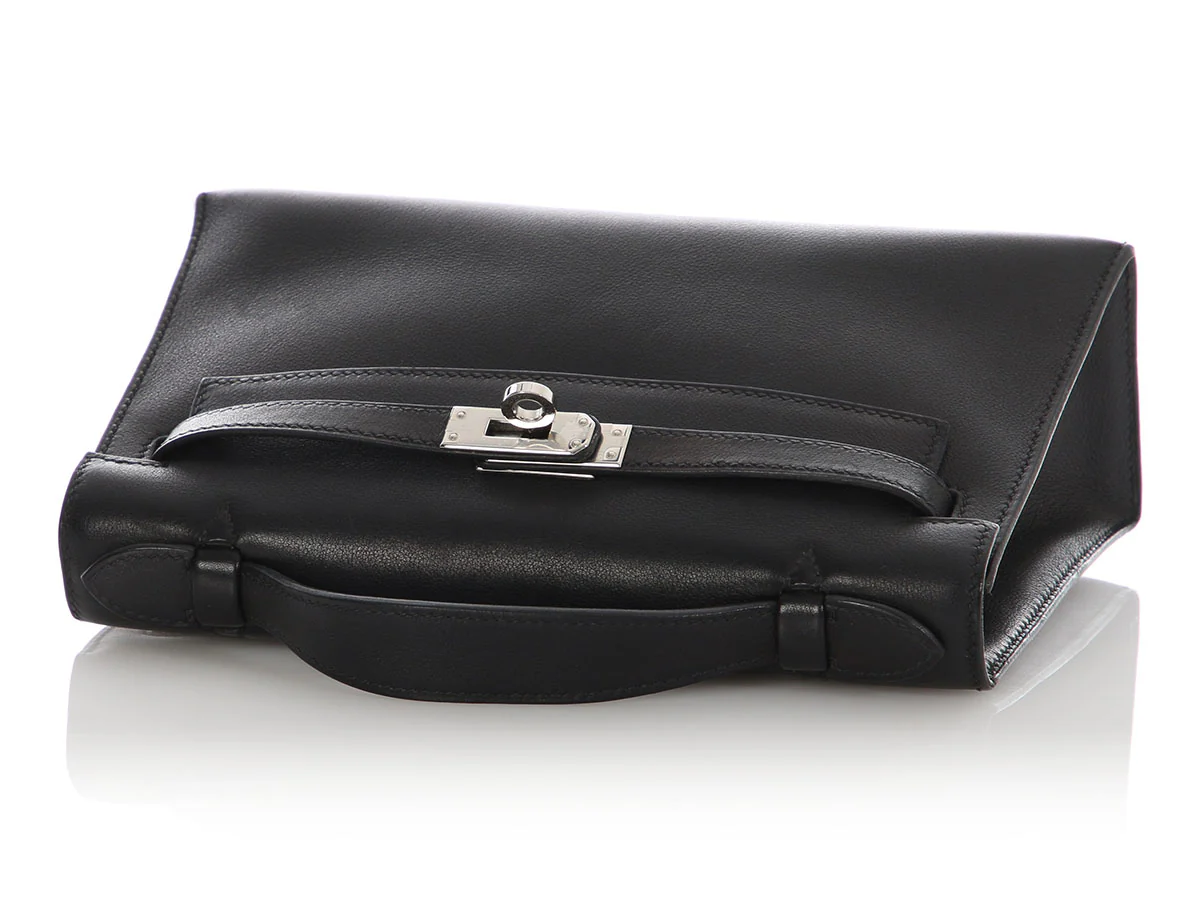 Hermès Black Swift Kelly Pochette - Image 7