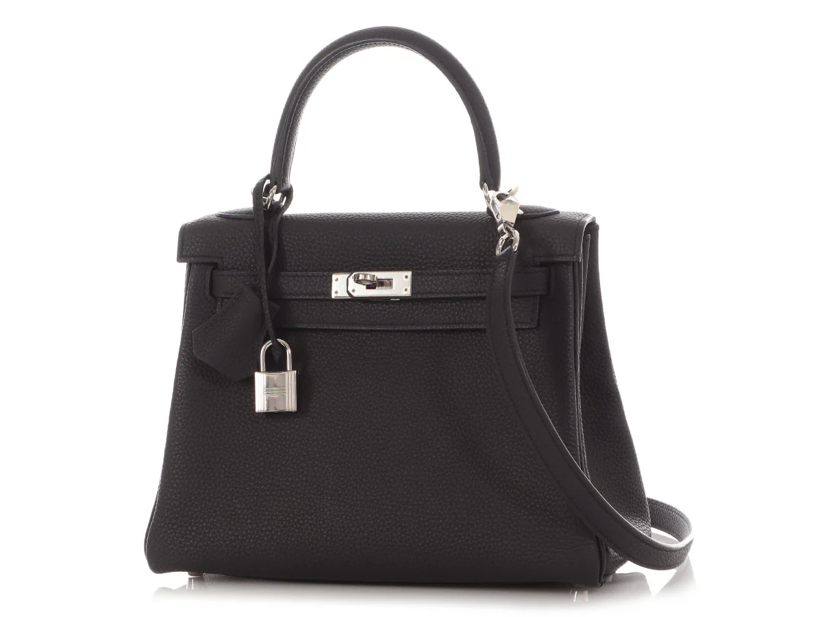 Hermès Black Togo Kelly 25 - Image 2