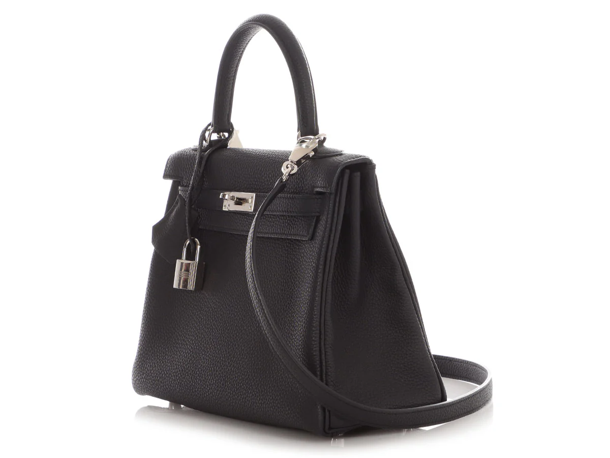 Hermès Black Togo Kelly 25 - Image 3