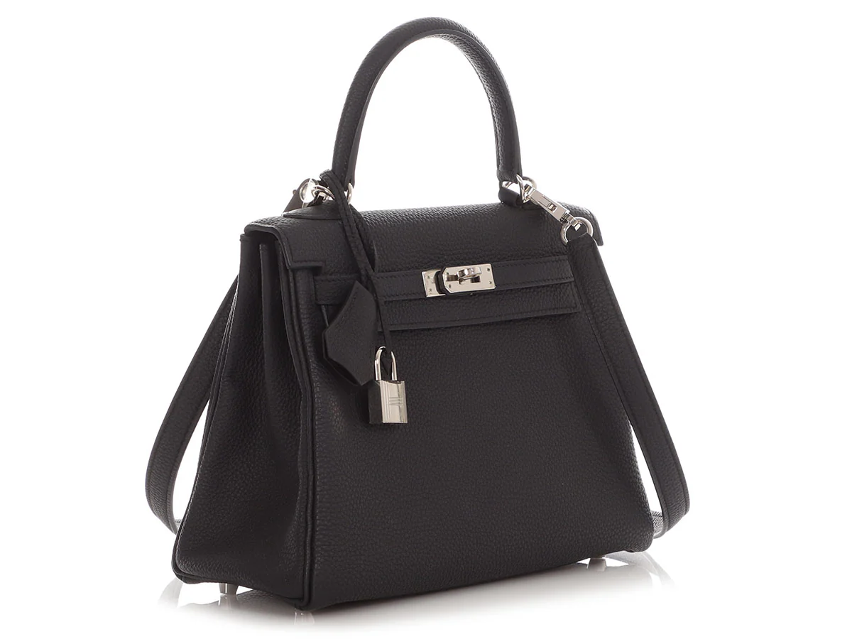 Hermès Black Togo Kelly 25 - Image 5