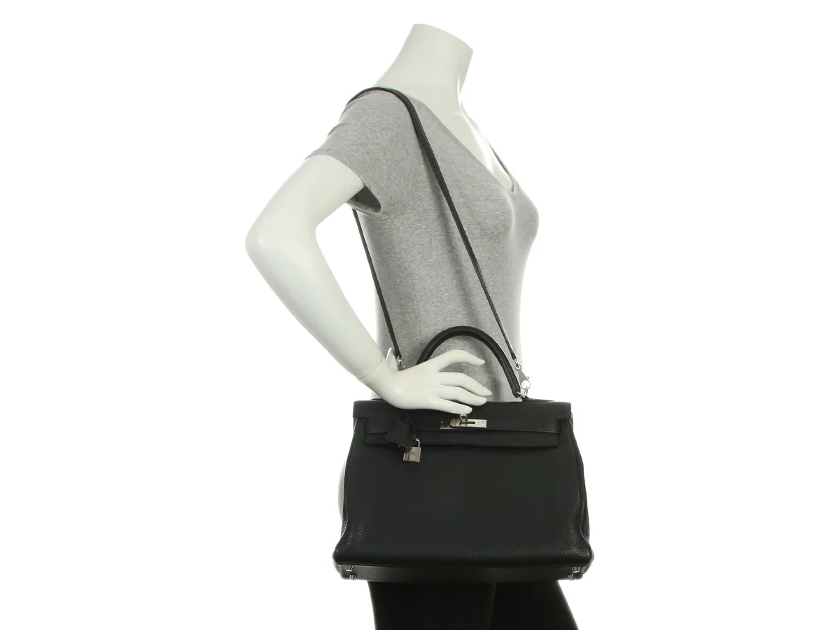 Hermès Black Togo Kelly 32 - Image 11