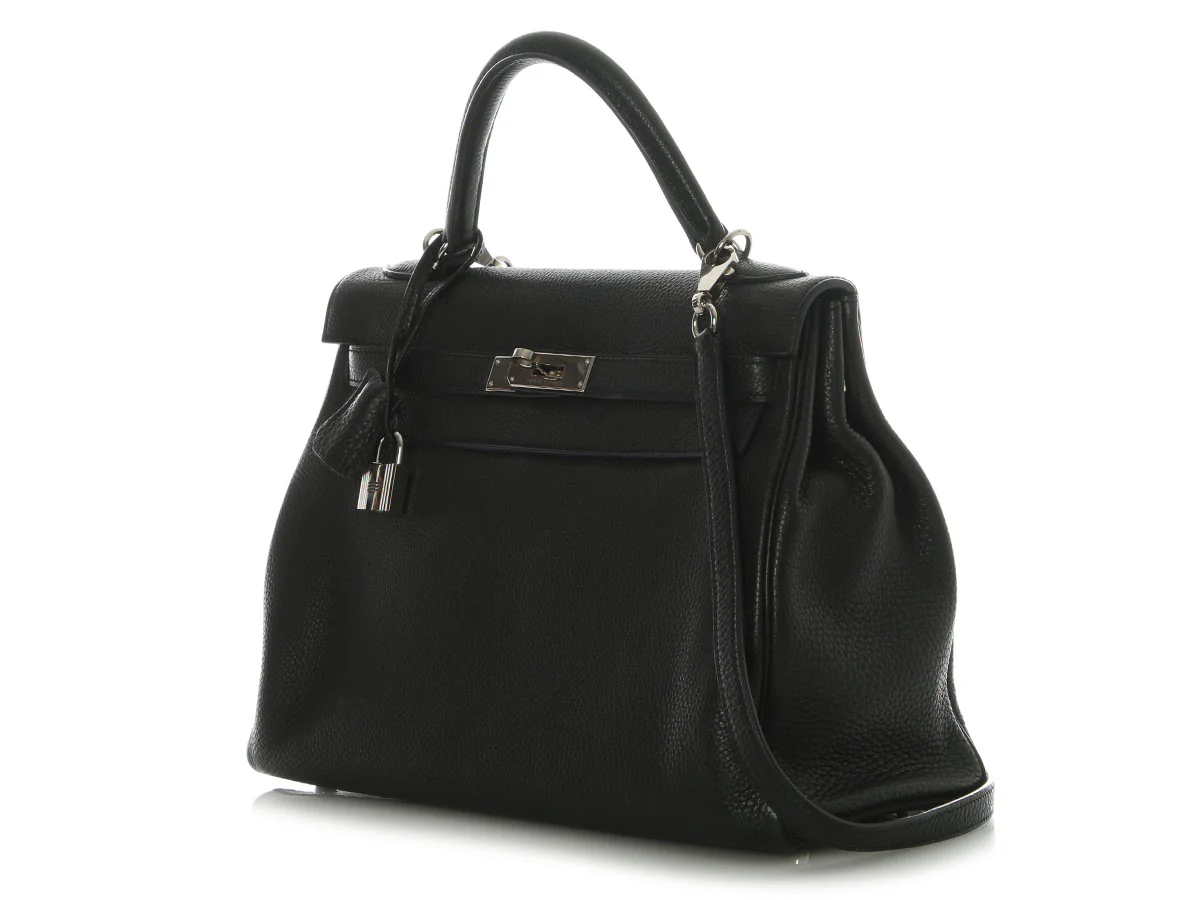 Hermès Black Togo Kelly 32 - Image 3