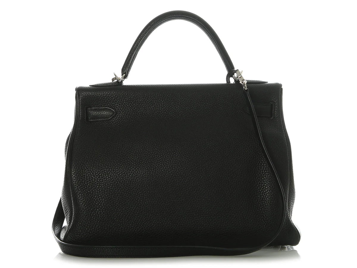 Hermès Black Togo Kelly 32 - Image 4