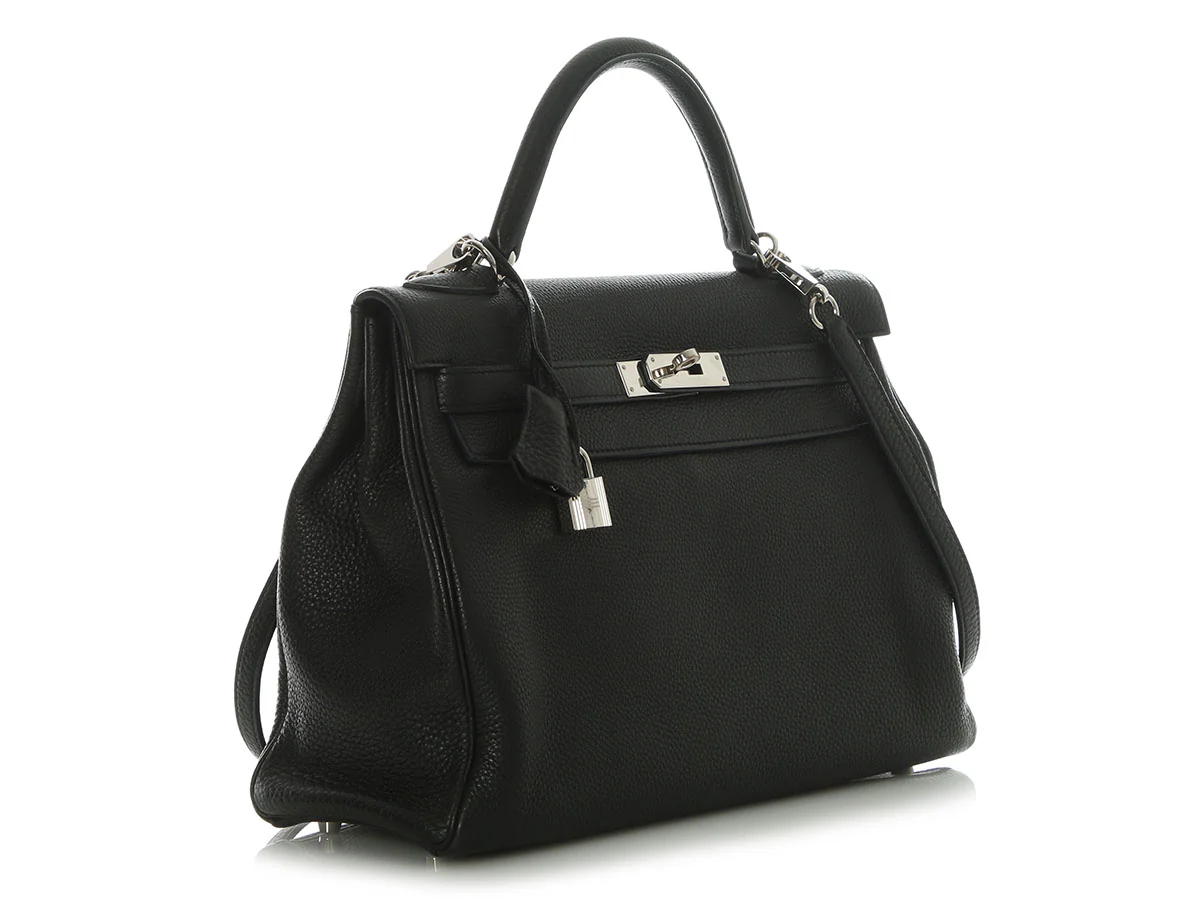Hermès Black Togo Kelly 32 - Image 5