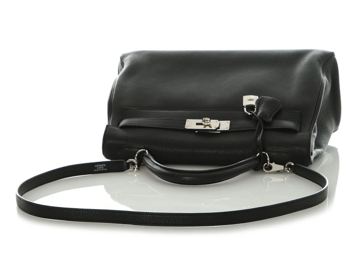 Hermès Black Togo Kelly 32 - Image 7