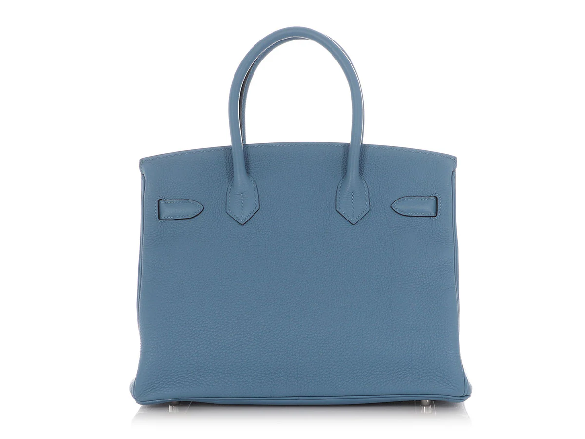 Hermès Bleu Azur Togo Birkin 30 - Image 4