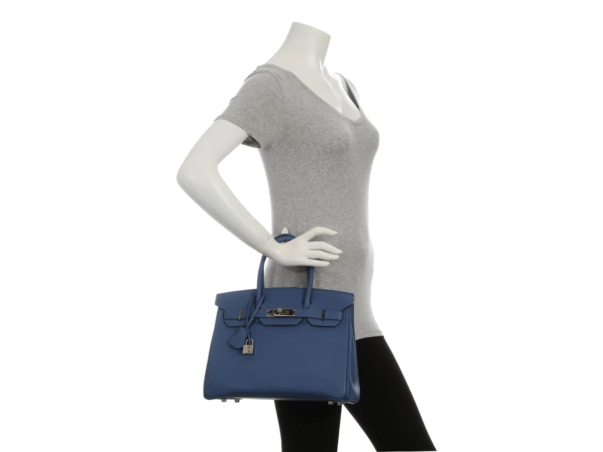 Hermès Bleu Brighton Togo Birkin 30 - Image 10