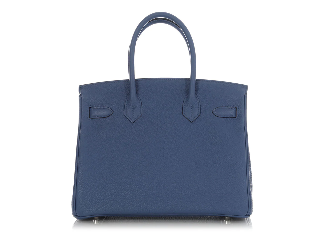 Hermès Bleu Brighton Togo Birkin 30 - Image 4