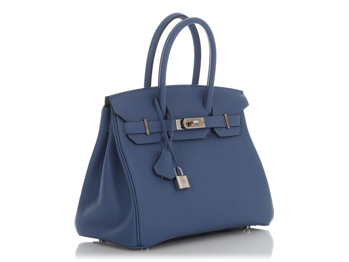 Hermès Bleu Brighton Togo Birkin 30 - Image 5