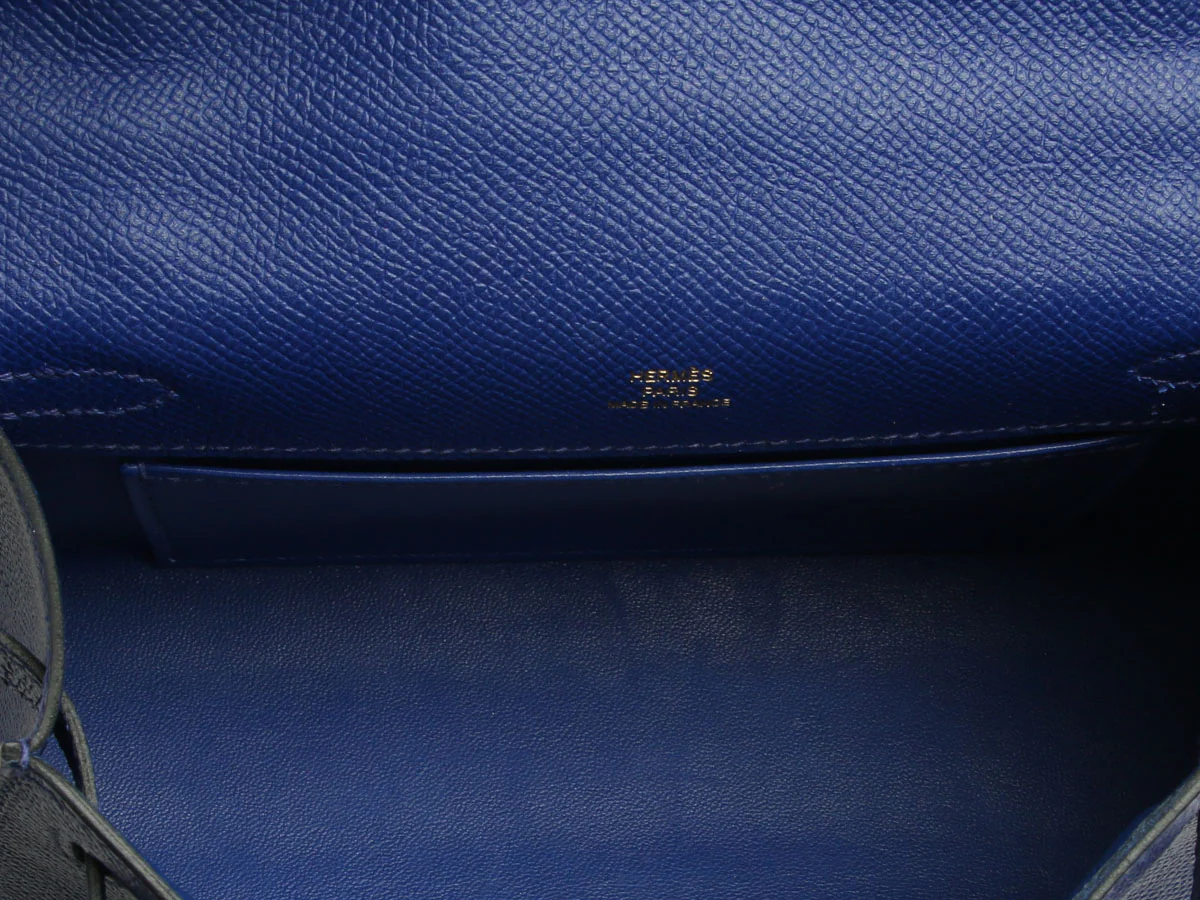 Hermès Bleu Electrique Epsom Kelly Pochette - Image 10