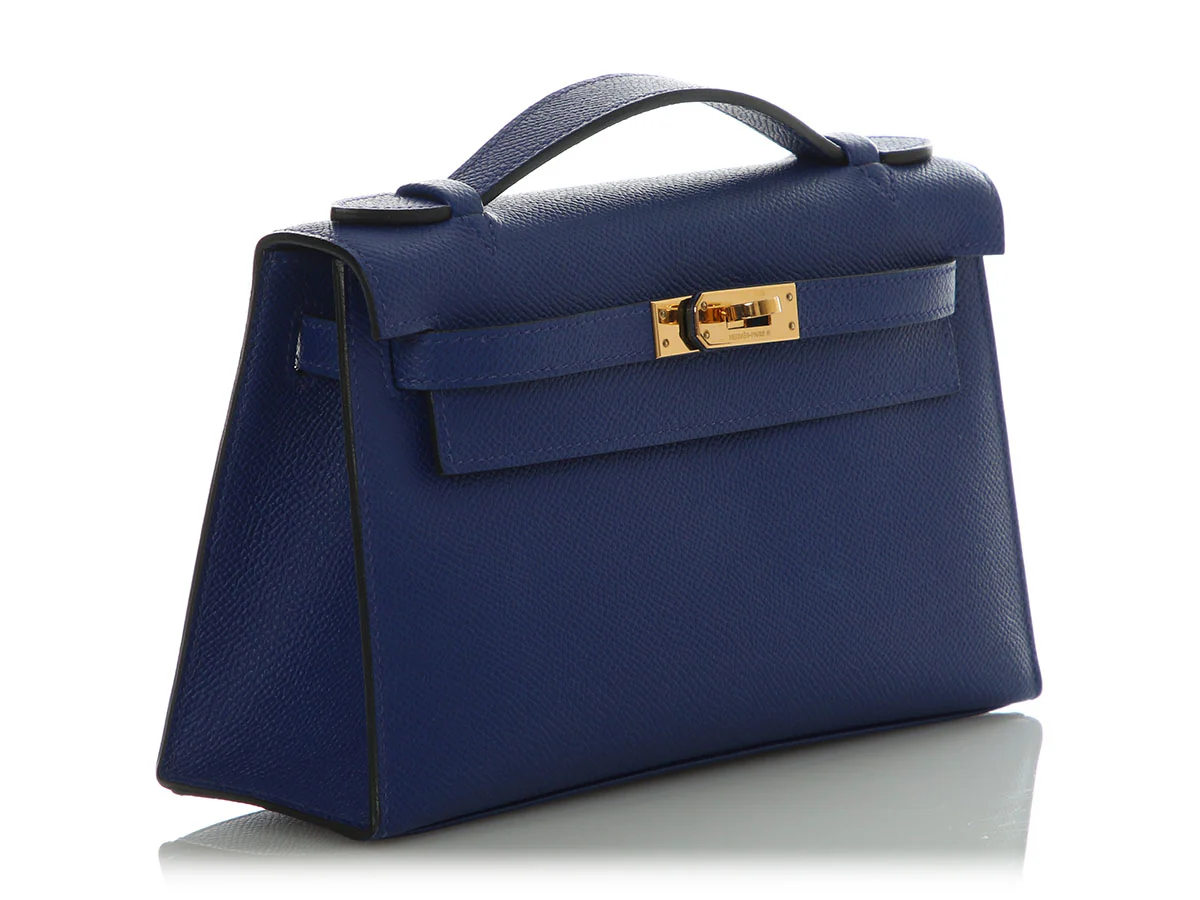 Hermès Bleu Electrique Epsom Kelly Pochette - Image 5