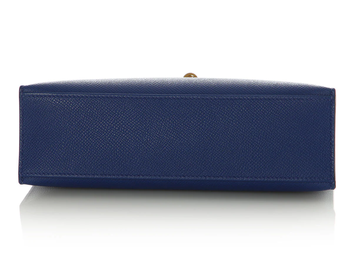 Hermès Bleu Electrique Epsom Kelly Pochette - Image 6