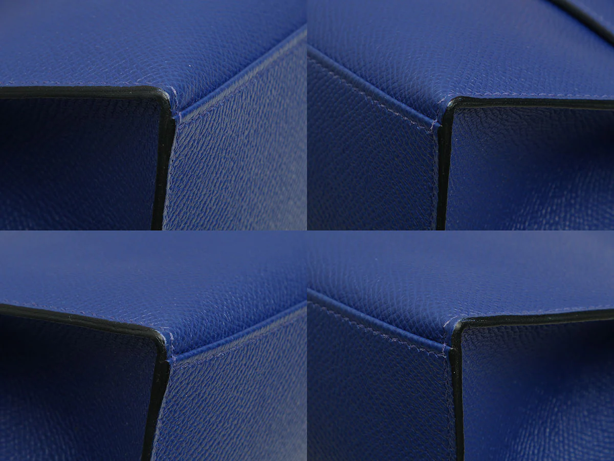 Hermès Bleu Electrique Epsom Kelly Pochette - Image 8