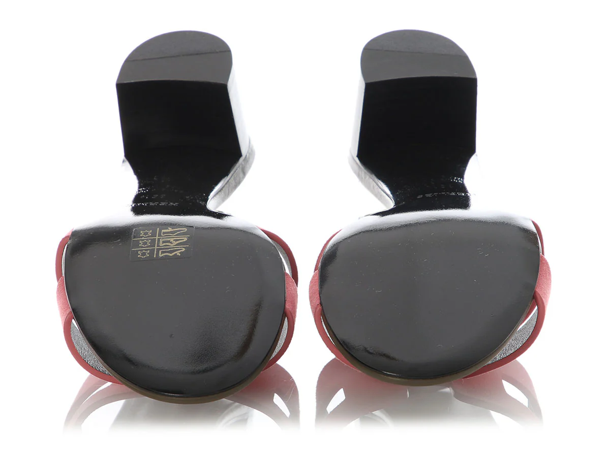 Hermes Brown and Pink Oasis Sandals - Image 7