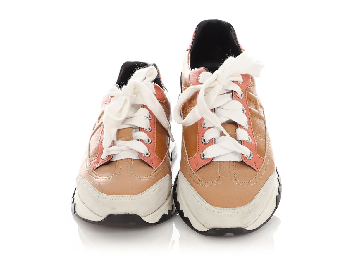 Hermès Brown Trail Sneakers - Image 2