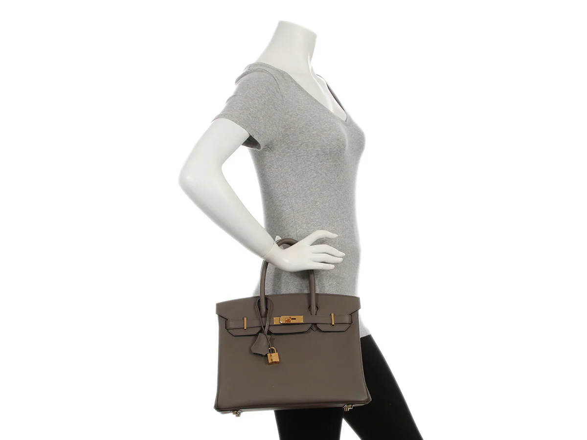 Hermès Etain Epsom Birkin 30 - Image 11