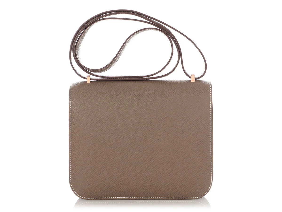 Hermès Etoupe Epsom Constance Mirror 18 - Image 4