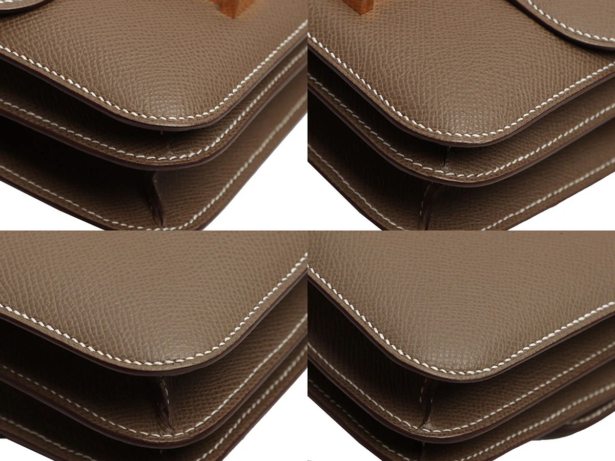 Hermès Etoupe Epsom Constance Mirror 18 - Image 9