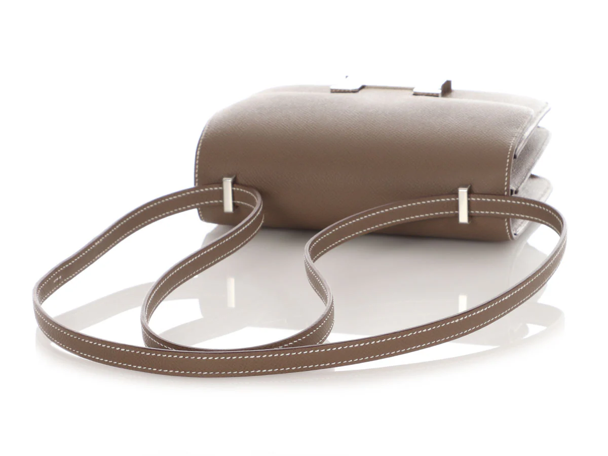 Hermès Etoupe Epsom Constance Mirror 18 - Image 7