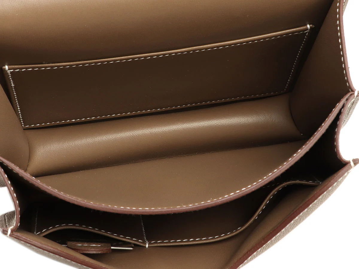Hermès Etoupe Epsom Constance Mirror 18 - Image 8