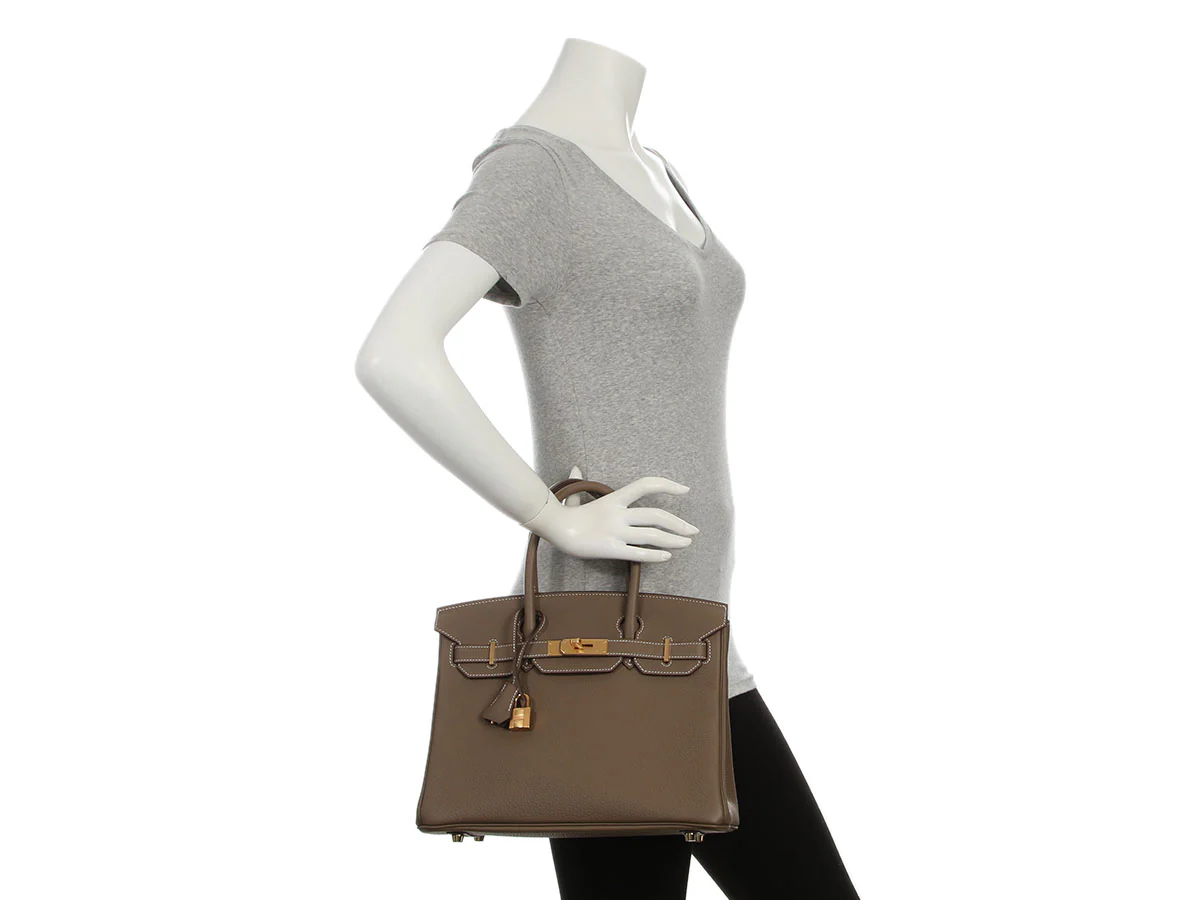 Hermès Etoupe Togo Birkin 30 - Image 11