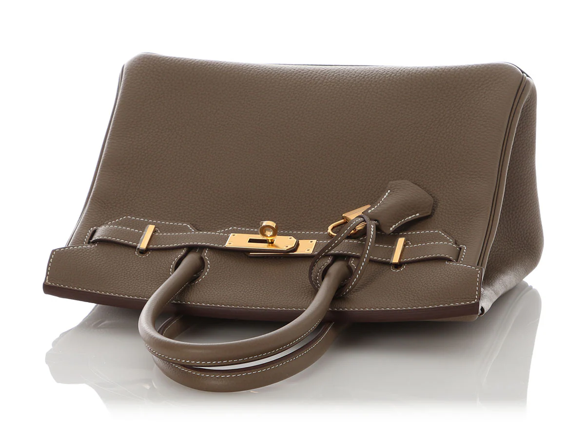 Hermès Etoupe Togo Birkin 30 - Image 7