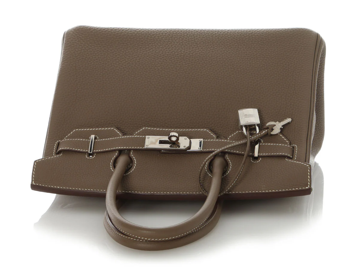 Hermès Etoupe Togo Birkin 30 - Image 7