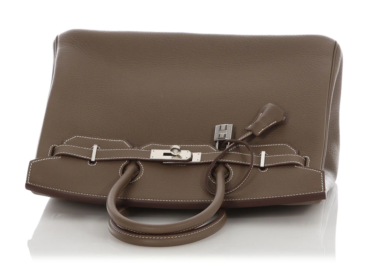 Hermès Etoupe Togo Birkin 35 - Image 8