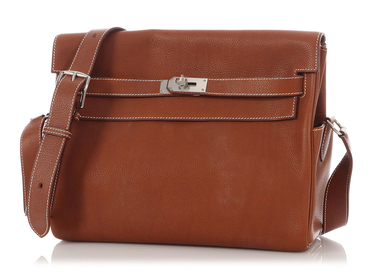 Hermès Fauve Barenia Faubourg Kelly Messenger GM - Image 2