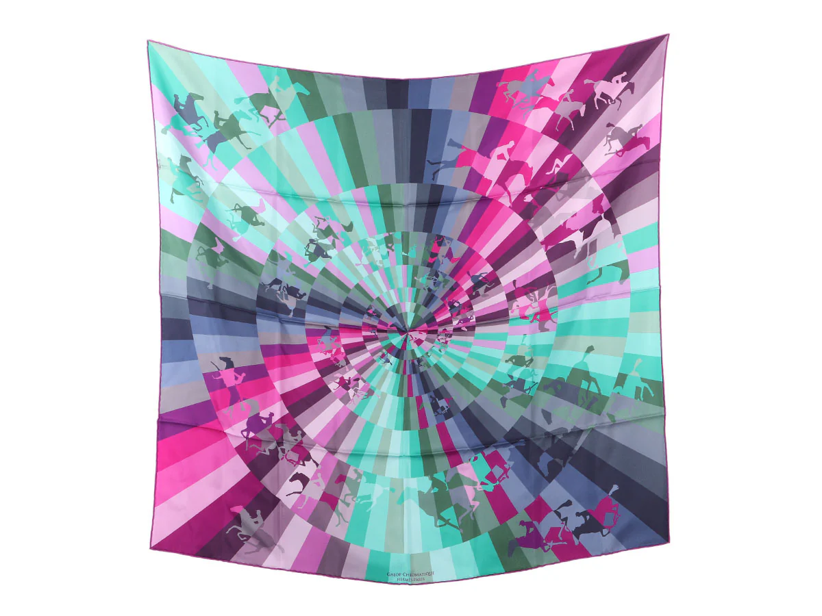 Hermès Galop Chromatique Silk Scarf 90cm