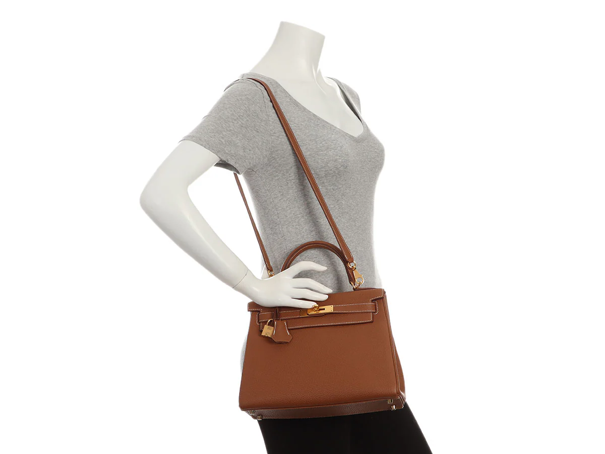 Hermès Gold Togo Kelly 28 - Image 11