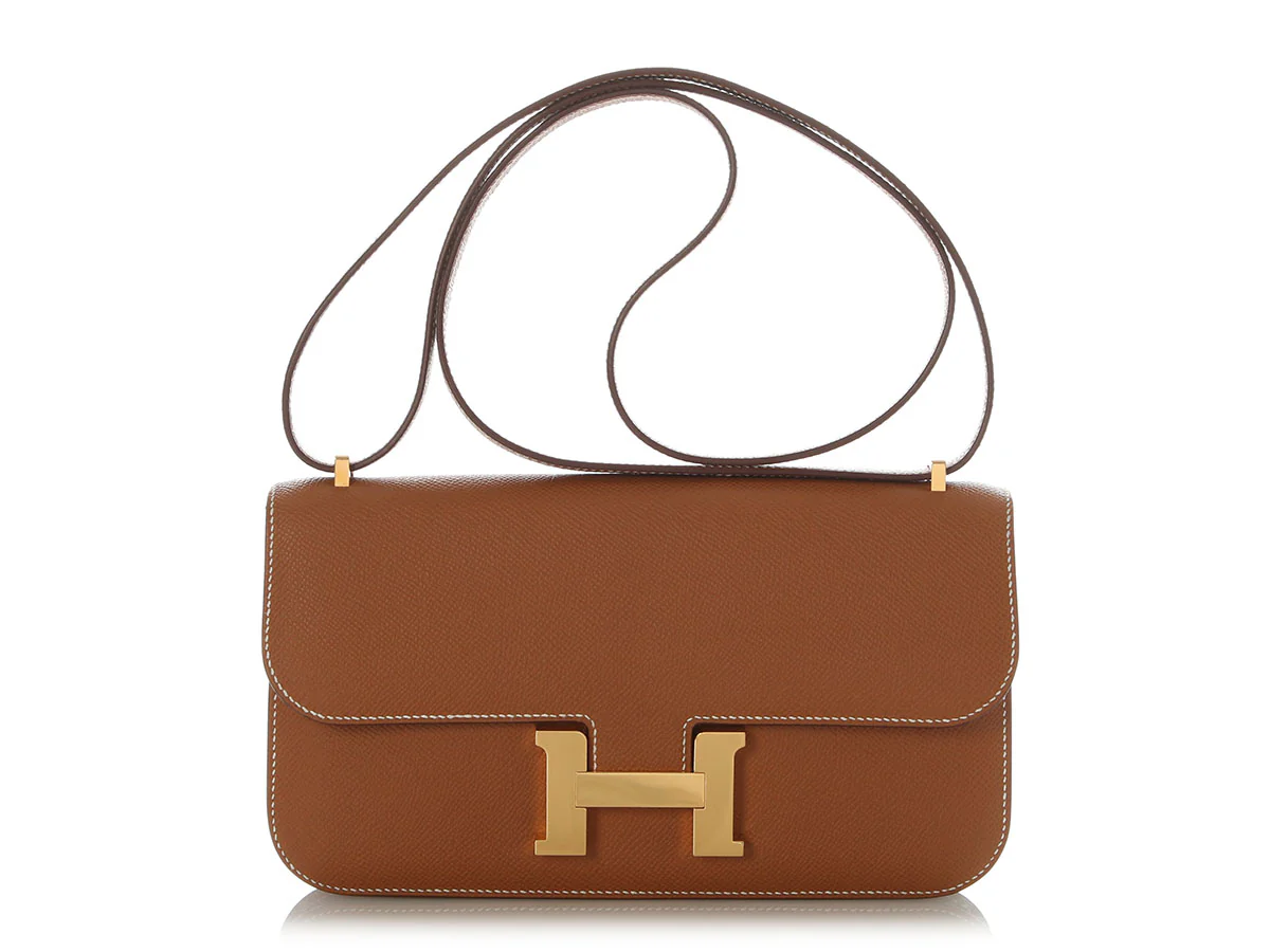 Hermès Gold Epsom Constance Elan Mirror