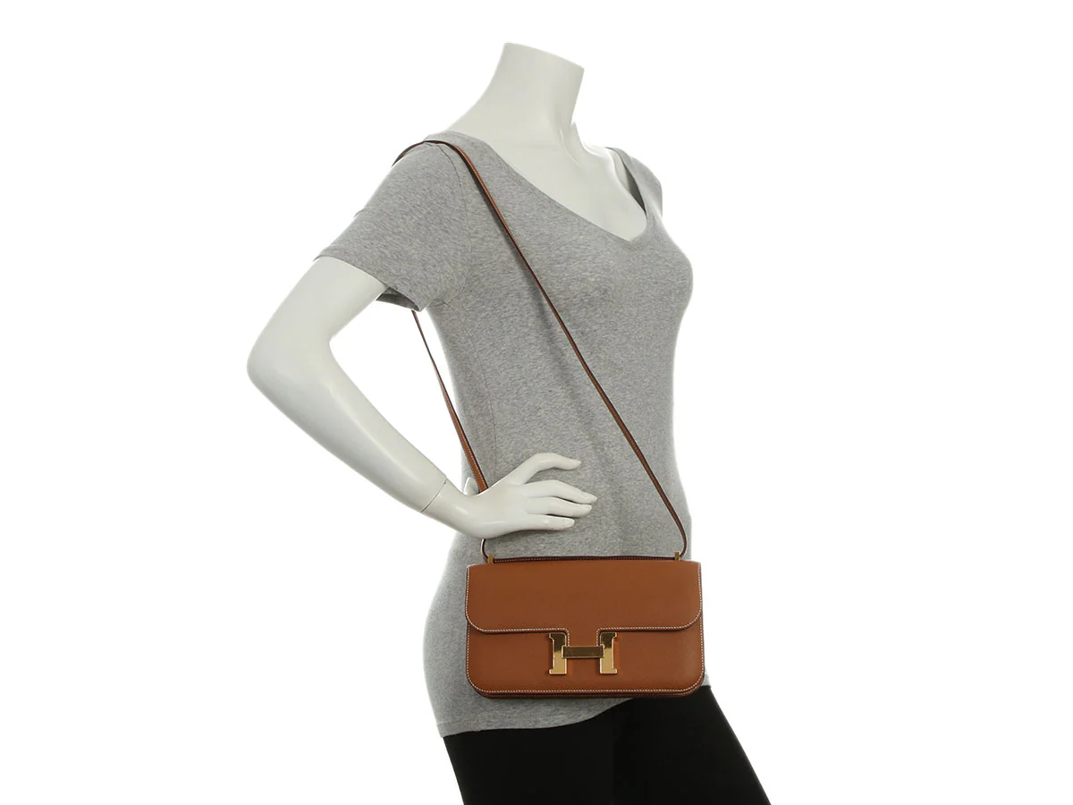 Hermès Gold Epsom Constance Elan Mirror - Image 10