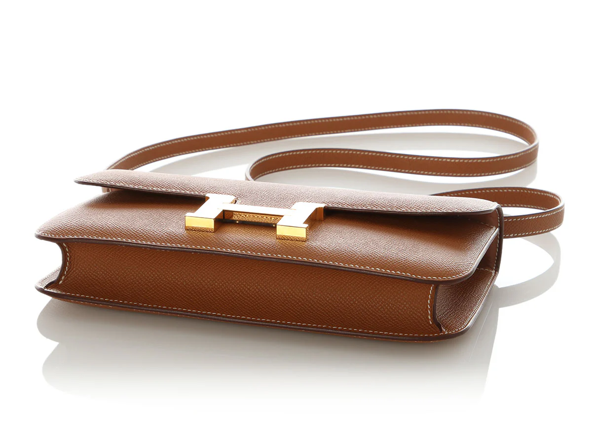 Hermès Gold Epsom Constance Elan Mirror - Image 6