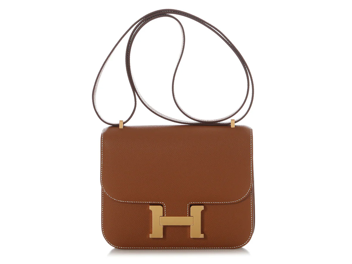 Hermès Gold Epsom Constance Mirror 18 - Image 2