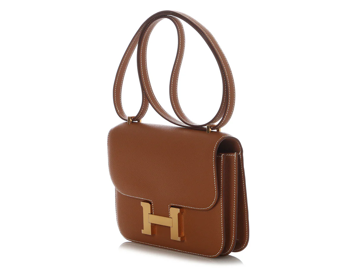 Hermès Gold Epsom Constance Mirror 18 - Image 4