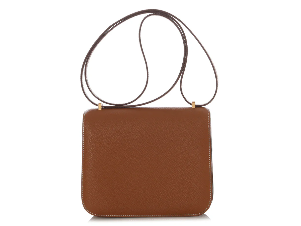 Hermès Gold Epsom Constance Mirror 18 - Image 5