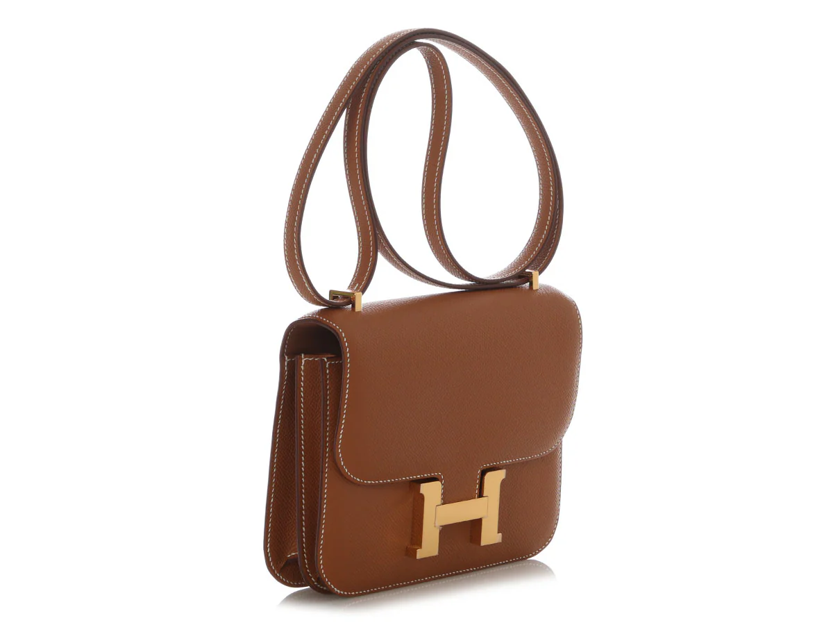 Hermès Gold Epsom Constance Mirror 18 - Image 6