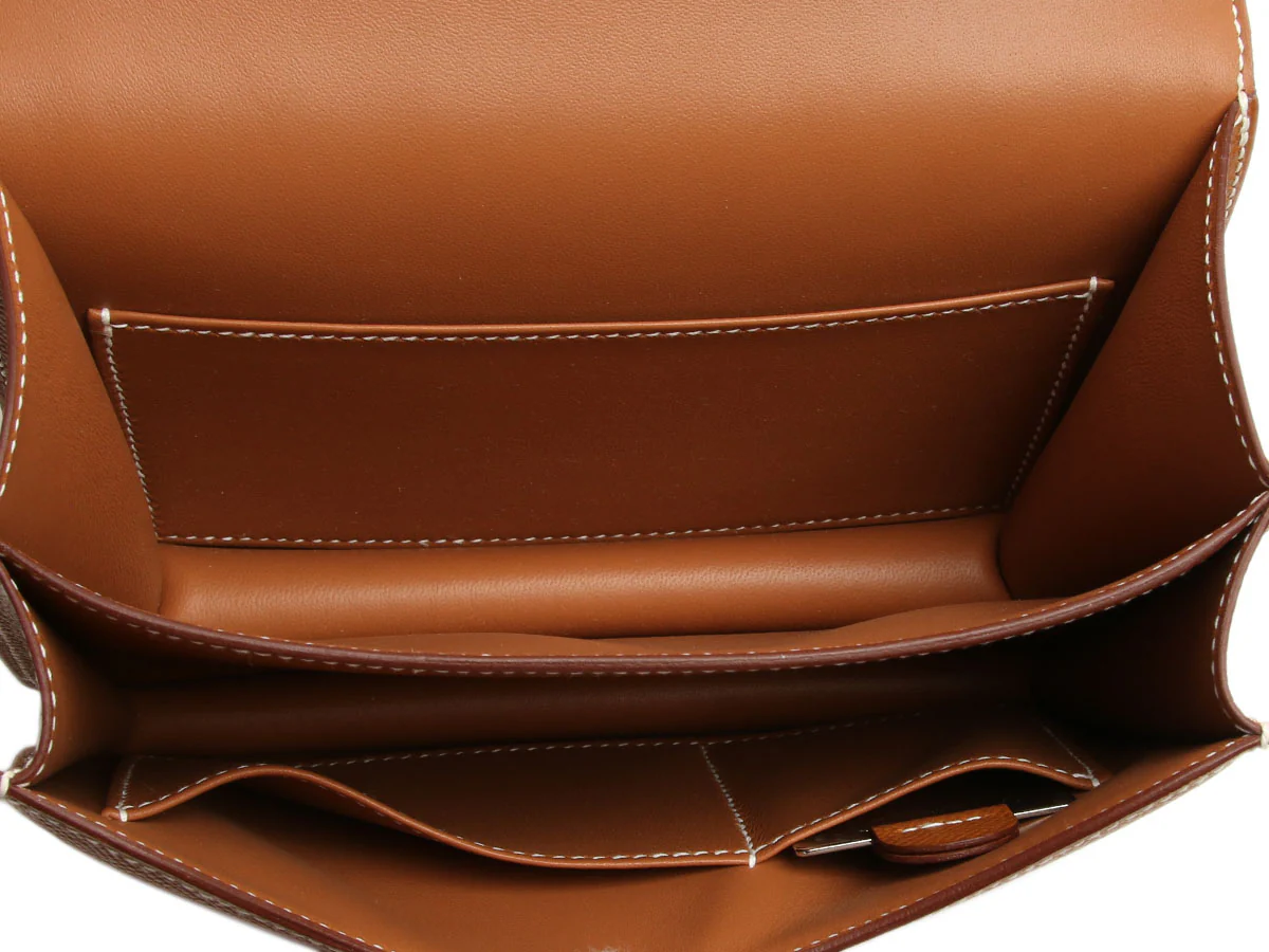 Hermès Gold Epsom Constance Mirror 18 - Image 9
