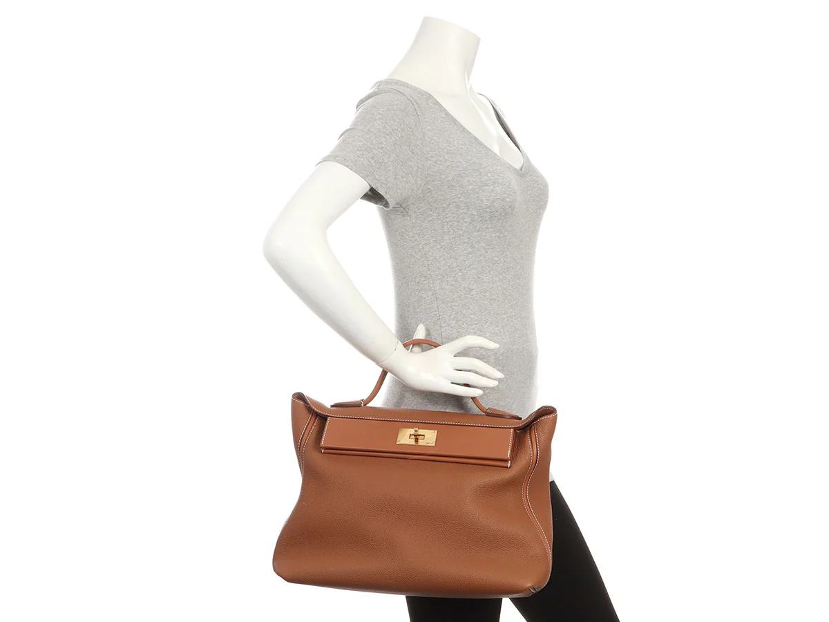 Hermès Gold Togo and Swift 24/24 35cm - Image 11