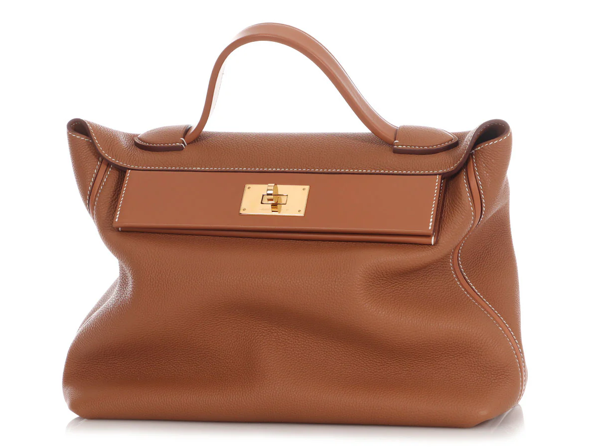Hermès Gold Togo and Swift 24/24 35cm - Image 2