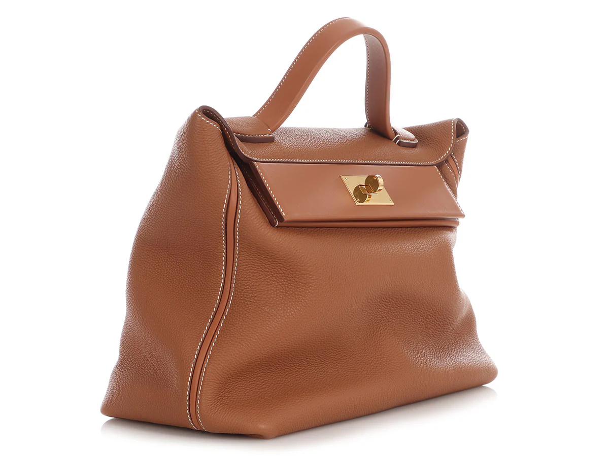 Hermès Gold Togo and Swift 24/24 35cm - Image 5